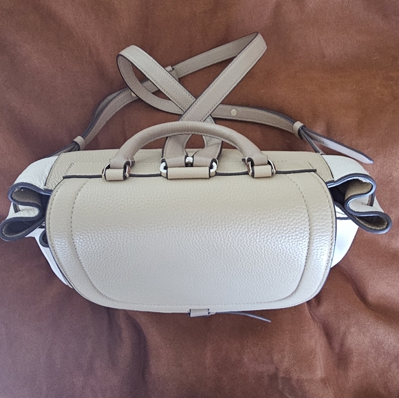 Kate Spade NWOT Knott Colorblock Pebbled Leather Medium backpack. Warm stone - Picture 5 of 15